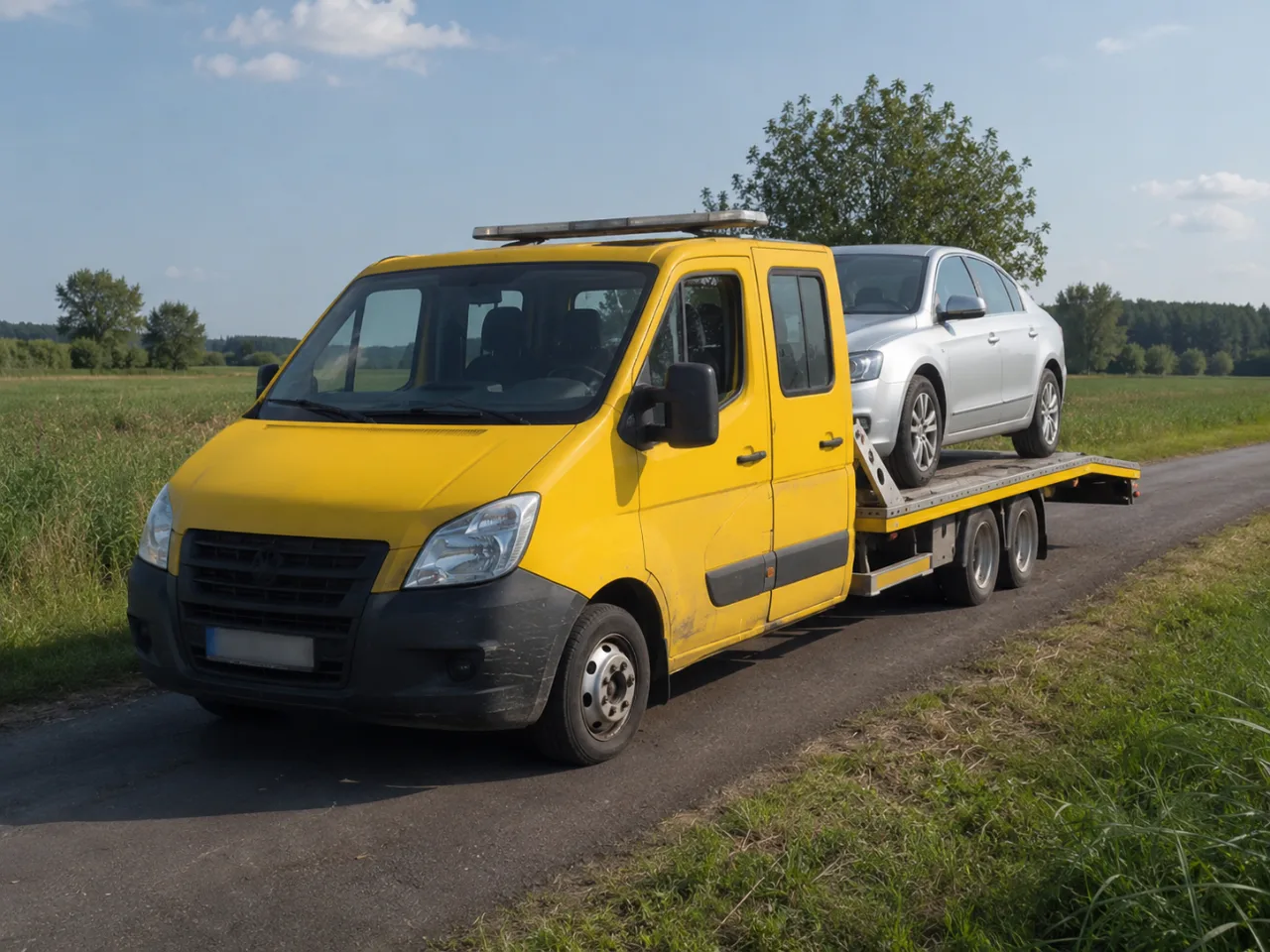 Sedan na lawecie – wymiana koła i pomoc drogowa Świdnica